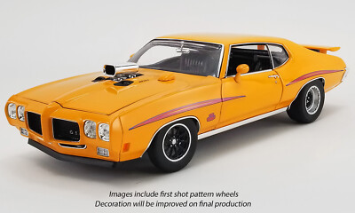 1970 PONTIAC GTO JUDGE DRAG OUTLAWS ORBIT ORANGE 1:18 STREET CAR