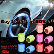8PCS Car Auto Wheel Tire Tyre Air Valve Stem LED Light Caps Cover Accessories