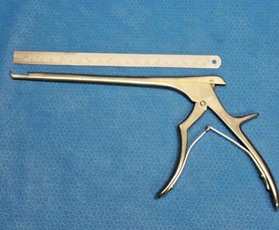 Ruggles Kerrison Rongeur RB4824M, 4mm 40° Up, Spinal, Orthopedic, Surgical
