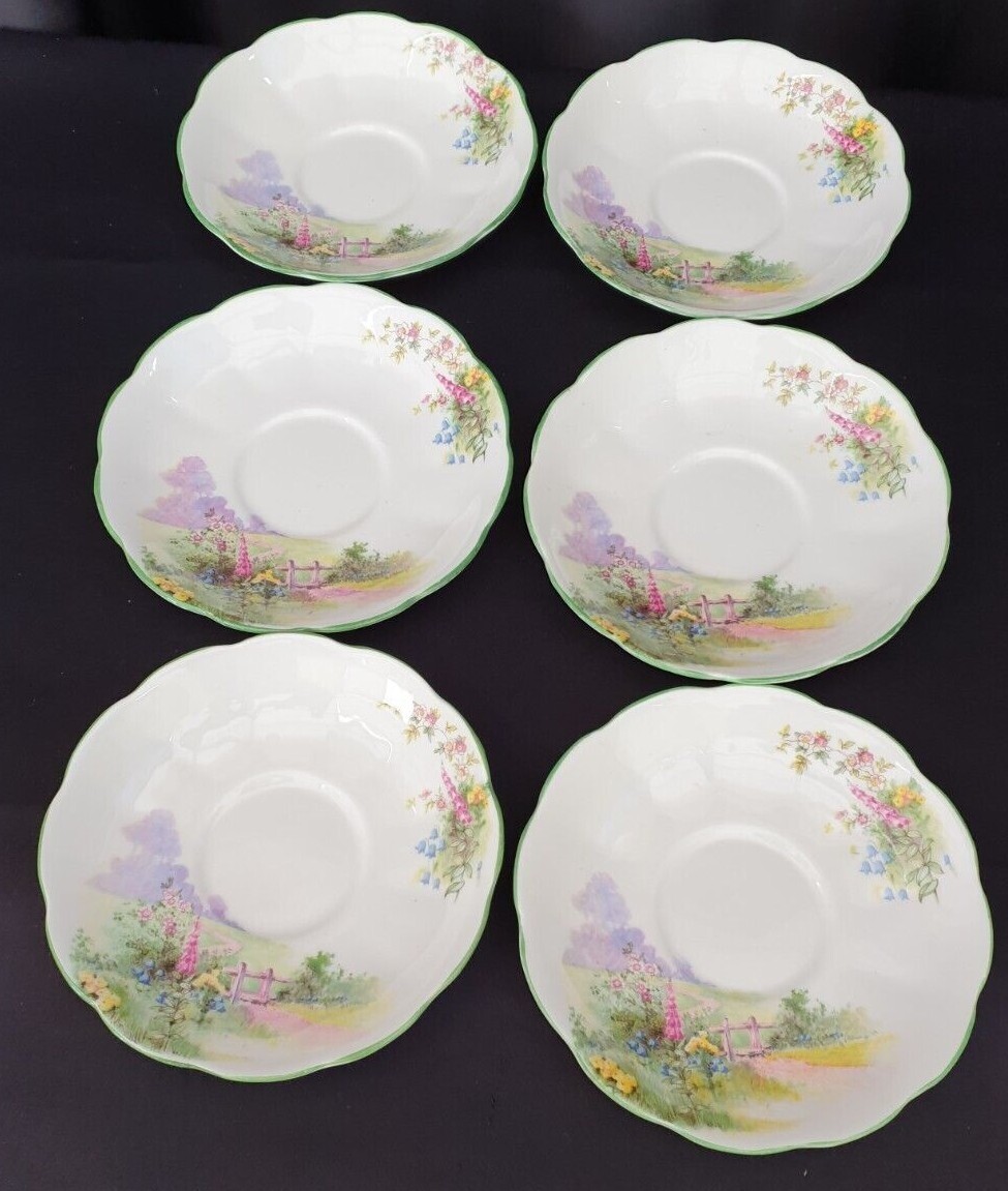 Fine Bone Bell China Crockery Meadowside Pattern Sold Individually ...