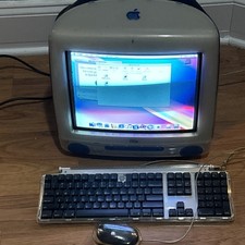 Apple iMac G3 Blu M5521, Tastiera, Mouse FUNZIONA 20G HDD BUONO FUNZIONANTE Raro Blu