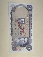 Bermuda 1978 $10 Specimen Note Unc