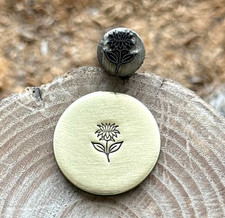 Bee Balm Flower Blossom Metal Stamp Marking Steel Die Impact Punch Stamp Tool