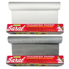 Paper Corp Wax Free Transfer Tracing Paper - Graphite and White - Two 12 Inch...