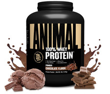 Animal 100% Whey Protein Powder, Chocolate, 4 lb, Low Sugar Formula 16.75 per gallon