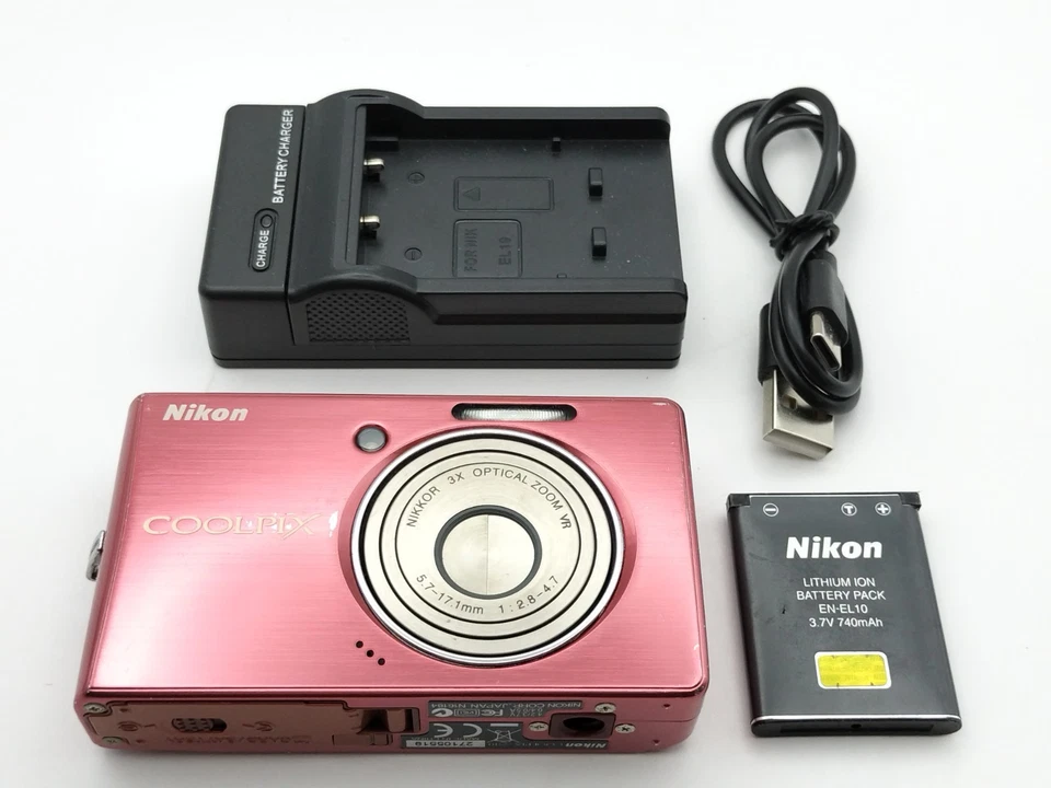 Nikon COOLPIX S510 Raspberry Red 8.1 MP 3x Compact Digital Camera from Japan - Image 2 of 4