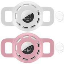 for Air tag Cat Collar Holder for Apple Air Tag, 2 Pack of Pet Collar Holder ...