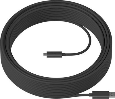 Logitech Strong USB-Kabel 25m USB 3.2 Gen 2 (3.1 Gen 2) USB AUF USB C Graphit
