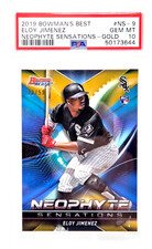 2019 Bowman Best GOLD REFRACTOR ELOY JIMENEZ RC Rookie Card /50 PSA 10 GEM MINT