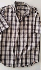 Carhartt Plaid Koszula z krótkim rękawem zapinana na guziki. Rozmiar męski Medium 