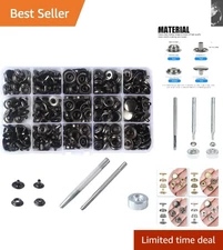 High-Quality 15mm Snap Fasteners Kit - 70 Sets for All Your Crafting Needs