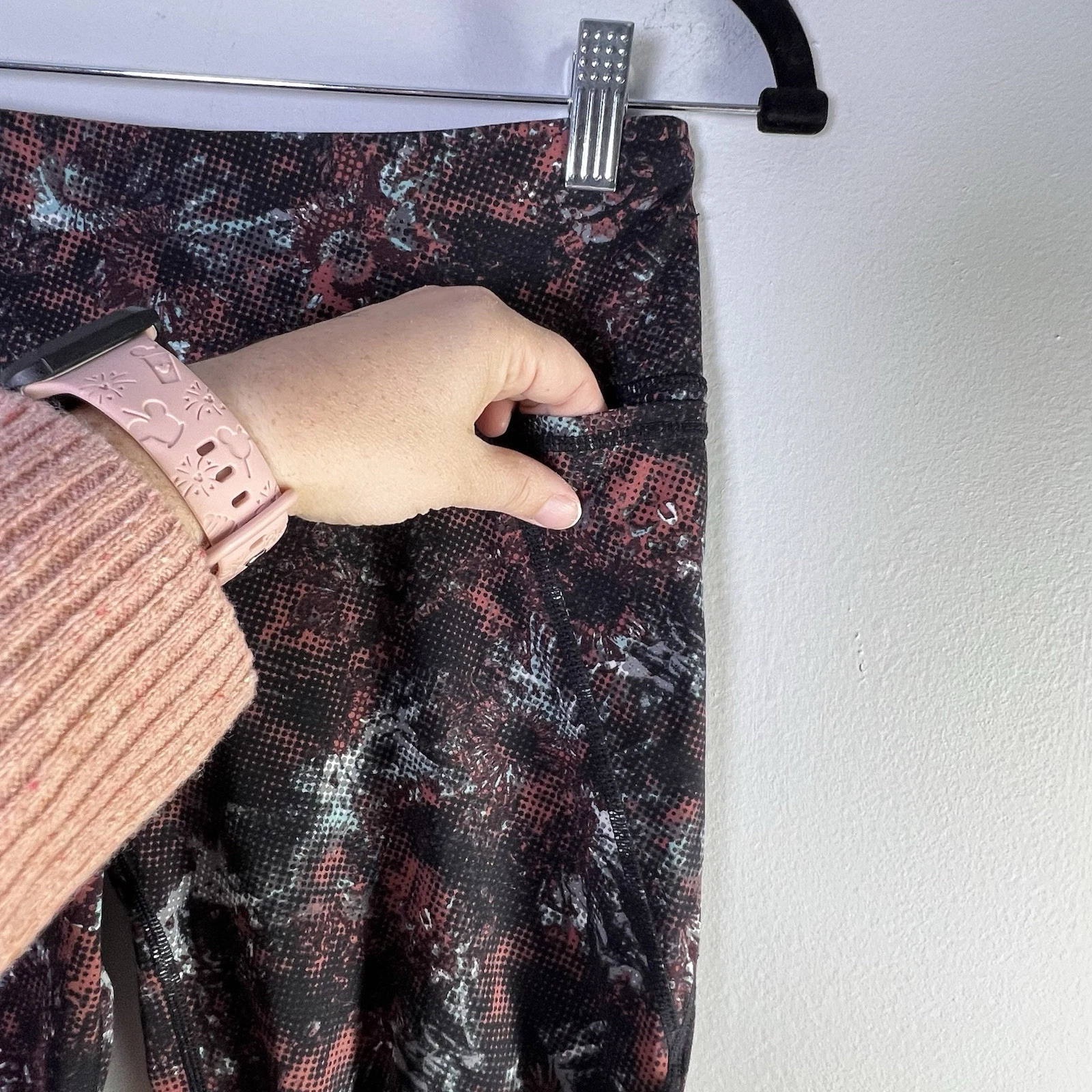 sweaty-betty the power 7/8 workout pixelated floral leggings