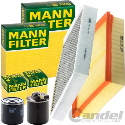 MANN FILTER INSPEKTIONSPAKET passend für MERCEDES A/B KLASSE W176 W246 CLA C117