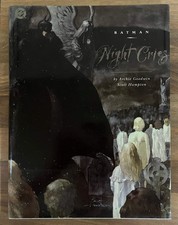 Batman Night Cries by Archie Goodwin, INSCRIBED+ SKETCH HC/Dj 1992 1st *RARE*