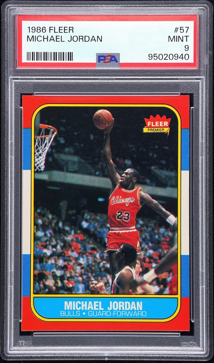 Michael Jordan Basketball Grade 9 Rookie Sports Trading Cards