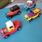VINTAGE 4PC LOT 1970's TONKA MINI PRESSED STEEL HOT RODS-GREAT CONDITION-TRUCK