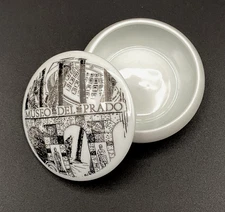 Museo del Prado Porcelain Trinket Dish Art Design Keepsake Black White Spain