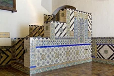 Tile work at the Santa Barbara County Courthouse, Santa Barbara, California