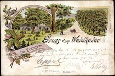 Litho Eldagsen Springe am Deister Niedersachsen, Café am Waldkater - 4000816