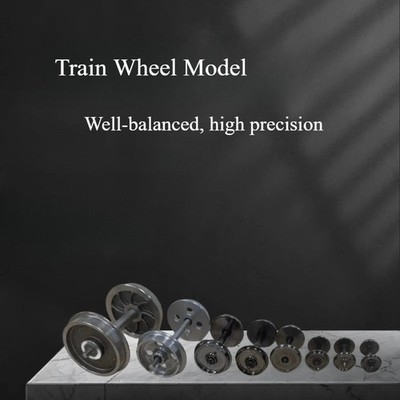 12pcs HO Scale 1:87 38'' Metal Spoke DC Wheels for Model Trains 1:160/64 Scale