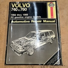 Haynes Volvo 740 760 Service Sedan Wagon Repair Manual 1982-1988 97040 1550