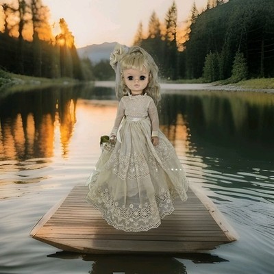 1965 Effanbee 18''  Blonde Bride Doll #1700