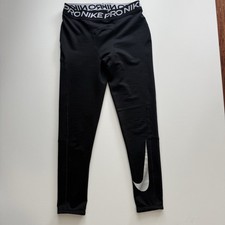 Nike Pro Boys M 10-12 Black Compression Leggings Dri-FIT Training