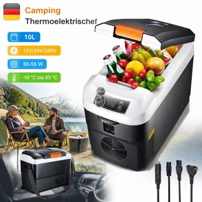 Kühlbox Coolbox Elektrisch 10L 50-55W Warmhaltebox KFZ Camping Mittelkonsole