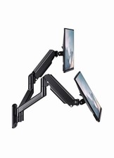 Dual Monitor Wall Mount for Screen up to 32Inch and 10Kg Fully Adjustable Double