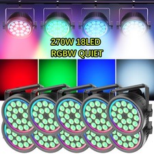 270W Mute PAR Lights RGBW 18LED Stage Lighting DJ Disco Party Bar Show Light DMX