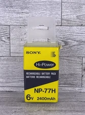 Vintage Genuine Sony NP-77H Hi-Power Rechargeable Battery Pack 6v 2400mAh SEALED