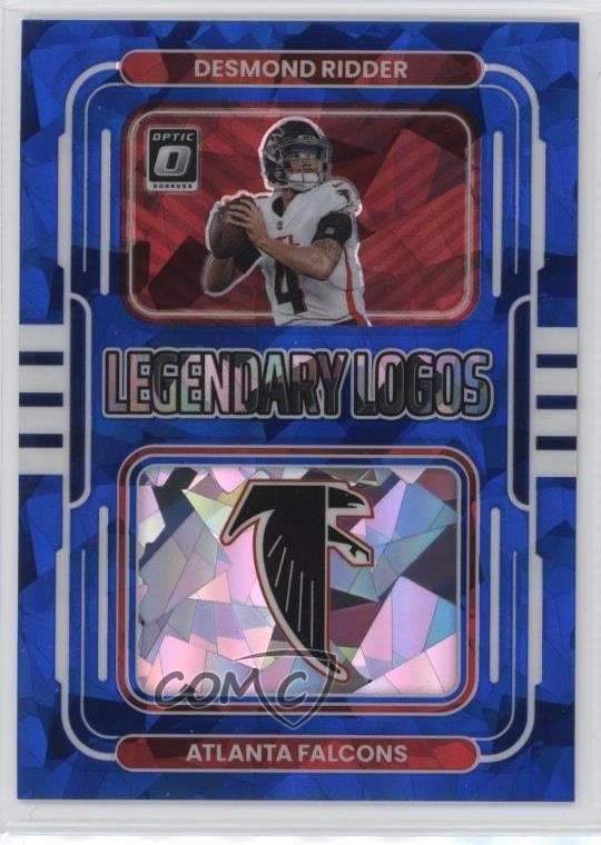 2022 Donruss Optic Legendary Logos Ice Prizm 1/15 Desmond Ridder Rookie RC 03rx