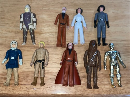 9 Star Wars Kenner Action Figure 6 From 1977 3 From 1980 C3p0 Luke Han + More