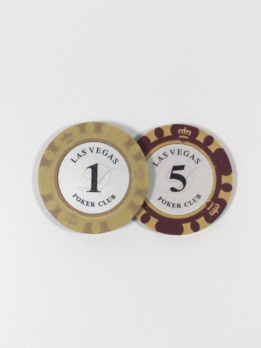 Las Vegas Poker Club $1 & $5 Casino Chip