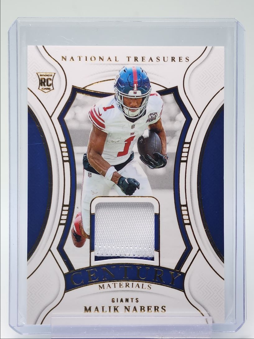 MALIK NABERS 2024 NATIONAL TREASURES CENTURY ROOKIE PATCH GOLD RC /49 Q5099