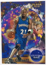 Kevin Garnett '96-97 Fleer Rookie card #269 Crystal Ball Minnesota Timberwolves. rookie card picture