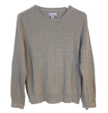 Kim Rogers Womens Petite Size PL Beige Cable ...