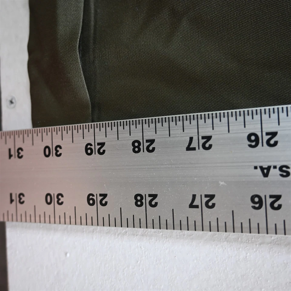 JB Britches 34x30 Olive Green 100% Wool Pleated Cuffed High Waist Dress Pants - Image 4 of 4