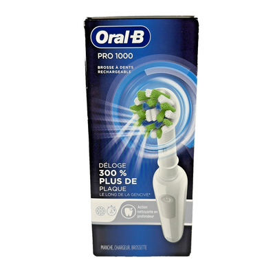 #ad #ad Oral B Pro 1000 Rechargeable Electric Toothbrush Cross Action New Braun $39.99
