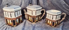 Vintage EastEnders Queen Victoria Pub Teapot set Jug Jar Annie Rowe Handpainted