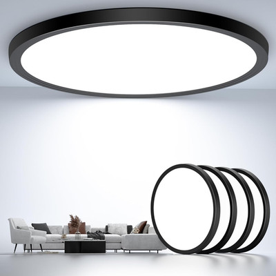 Flush Mount Ceiling Light Fixtures,12Inch Flat Led Light for Ceiling,6500K 3200L