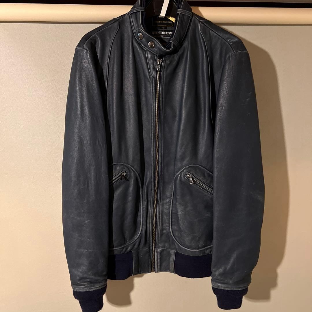 ジャケット・アウター HYSTERIC GLAMOUR THE ROLLING STONES Hysteric Glamour x Tsuyoshi Noguchi Rolling Stones Leather Jacket