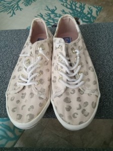Youth Girls Keds Memory Foam Leopard Print Sneakers Size 13M. Worn Once. 