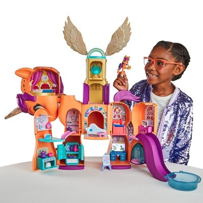 My Little Pony Toys, Sunny's Playset Reveal, 25-Inch-Tall Transforming Doll Play