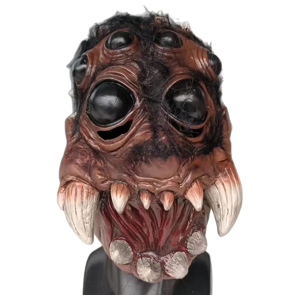 Party horror spider latex mask role play costume scary animal props