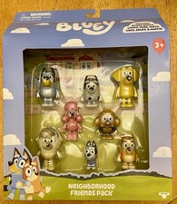 BLUEY Neighborhood Friends 8-Pack Figures NIB *damage to box - see last photo*