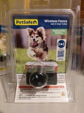 NEW PetSafe WIRELESS DOG FENCE RECEIVER COLLAR BLACK RED WATERPROOF ADJUSTABLE