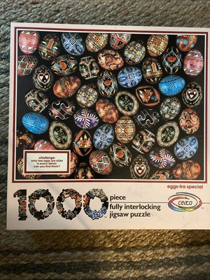 Gently Loved Ceaco 1000 Piece 'Jigsaw Puzzle ''Eggs-tra Special '' 20'' x 27''
