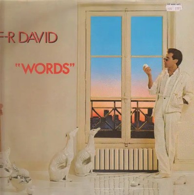 F. R. David Words INSERT INCL. NEAR MINT Carrere Vinyl LP