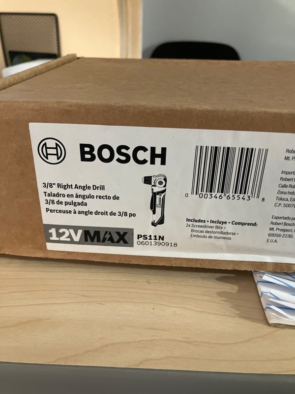 12VMAX-Bosch 3/8" Right Angle Drill - PS11N
